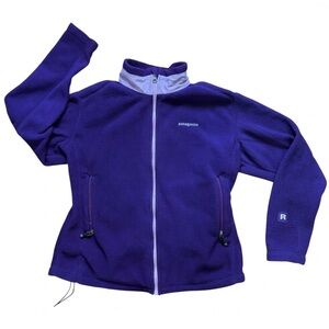 Patagonia Regulator R1 Polartec Grid Waffle purple Fleece Full Zip Size L
